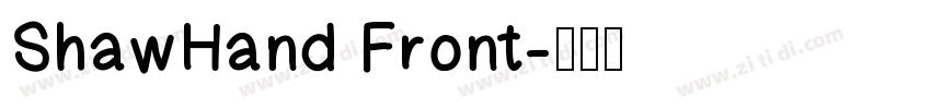 ShawHand Front字体转换